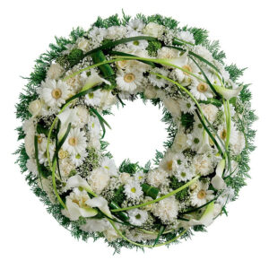 couronne blanc vert